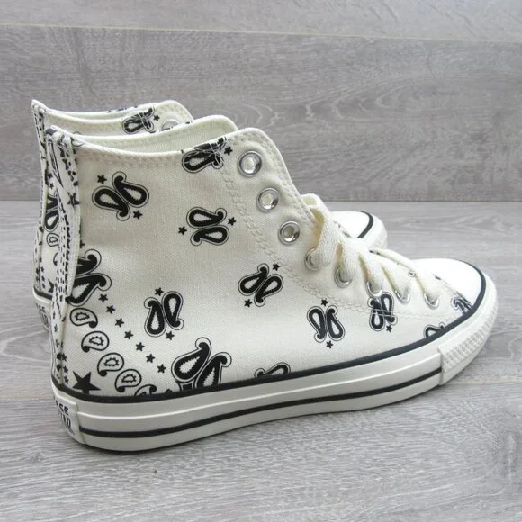 Converse Chuck Taylor All Star HI Paisley Sneakers Womens Size 8.5 NEW - Picture 7 of 16